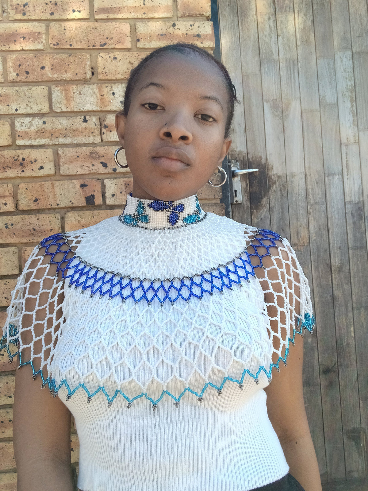 Butterfly Beaded Cape