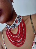 Rose Choker and Bracelet