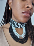 Zebra Choker and Bracelet set